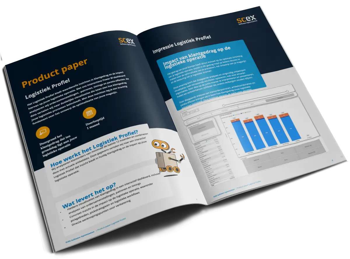 SCEX Logistiek Profiel opengeslagen